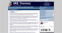 Desktop Screenshot of blog.iastraining.com